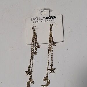 Fashion Nova Celestial Gold Earrings